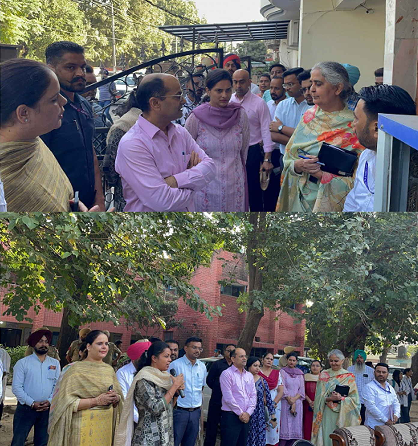 In Mohali, Principal Secretary Kumar Rahul and DC Ashika Jain of Phase-7 conducted house-to-house and house-to-house checking of 'Every Friday, Dengue Te War' campaign.